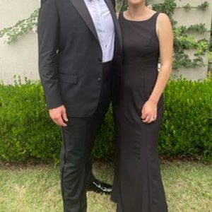 BLACK Joelle Amsale Bridesmaid Dress